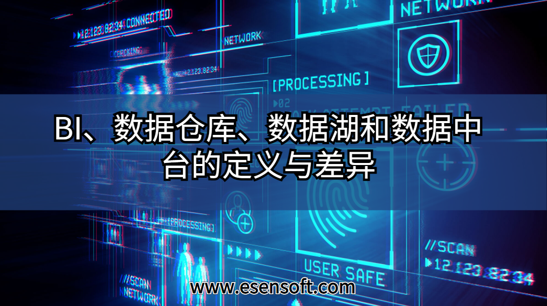 BI、数据仓库、数据湖和数据中台的定义与差异